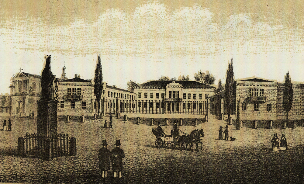 Pałac zwany dawniej Błękitnym w Warszawie, Juliusz Volmar, 1813-1888, fot. Biblioteka Narodowa Polona
